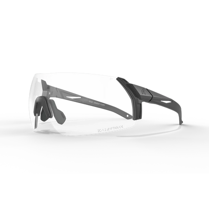 Edge Eyewear Urgent Fury shooting glasses with Vapor Shield anti-fog technology.