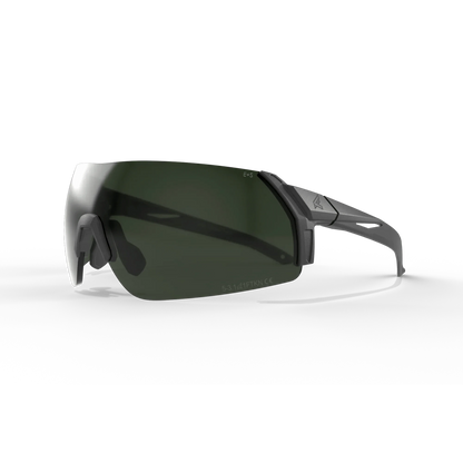 ANSI Z87.1+ ballistic-rated Edge Eyewear Urgent Fury shooting glasses with Vapor Shield anti-fog technology.