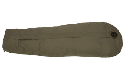 Carinthia Defence 1 sleeping bag, lightweight and compact, olive green, for warm-weather camping.