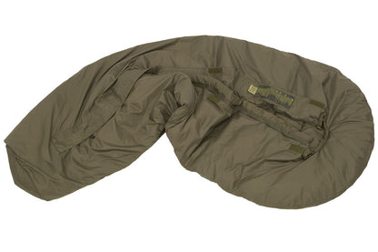Carinthia Defence 1 lightweight sleeping bag with G-Loft insulation, olive green, ideal for warm-weather camping.