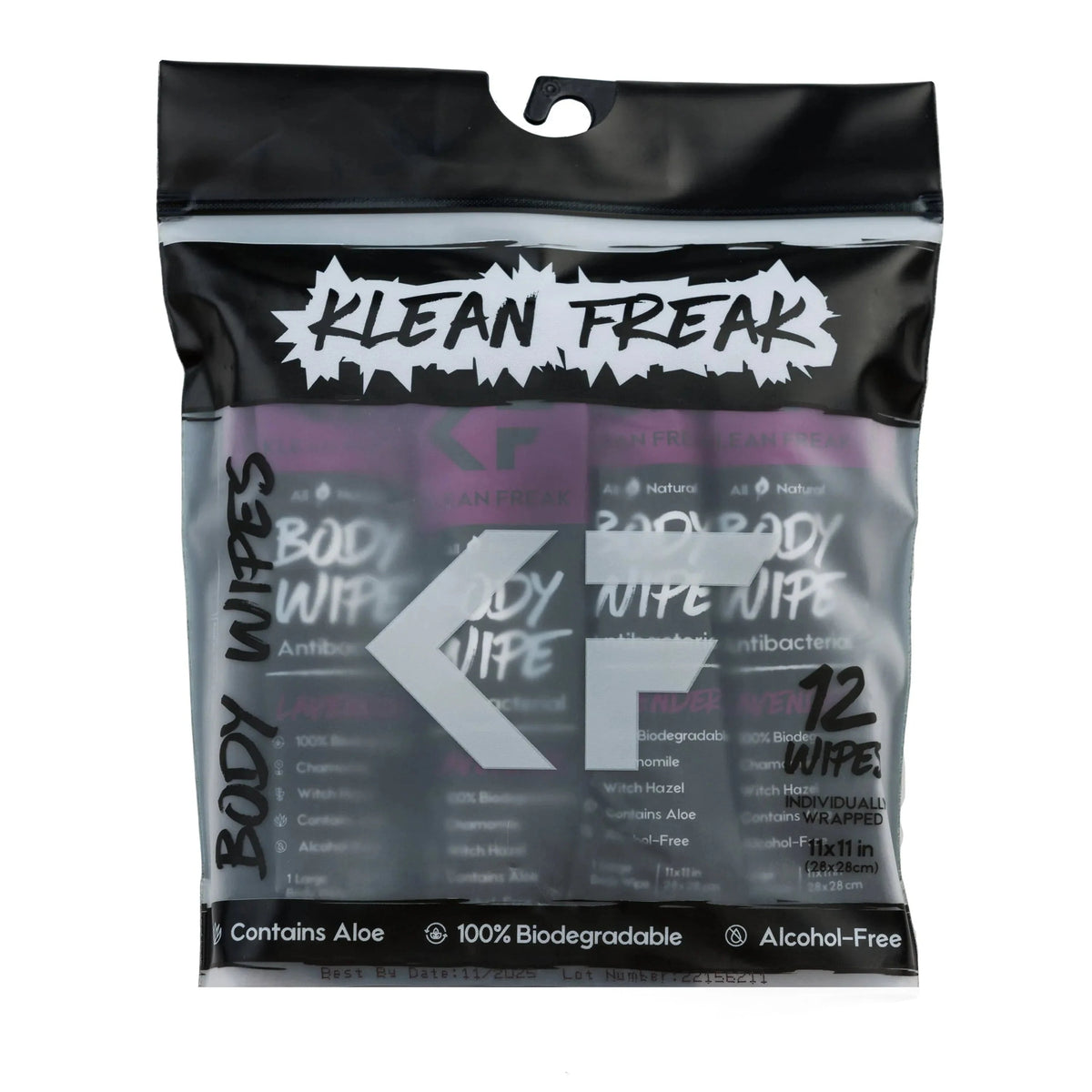 Klean Freak Outdoors Hygiene Lavender Klean Freak Scent-Free Biodegradable Body Wipes – Clean Anytime, Anywhere