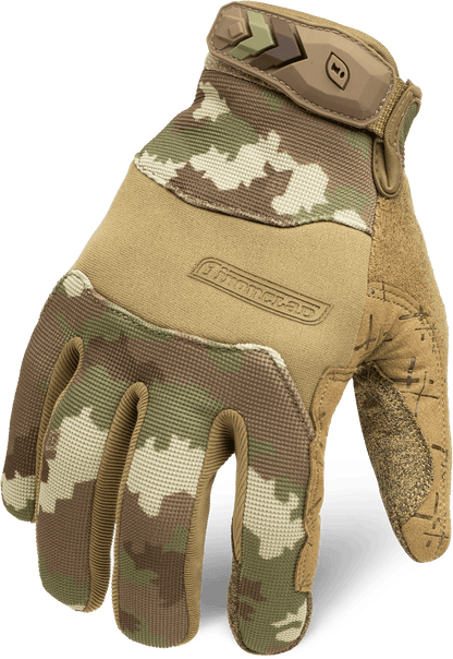 IronClad Tactical Pro Gloves with synthetic suede palm and touchscreen compatibility.