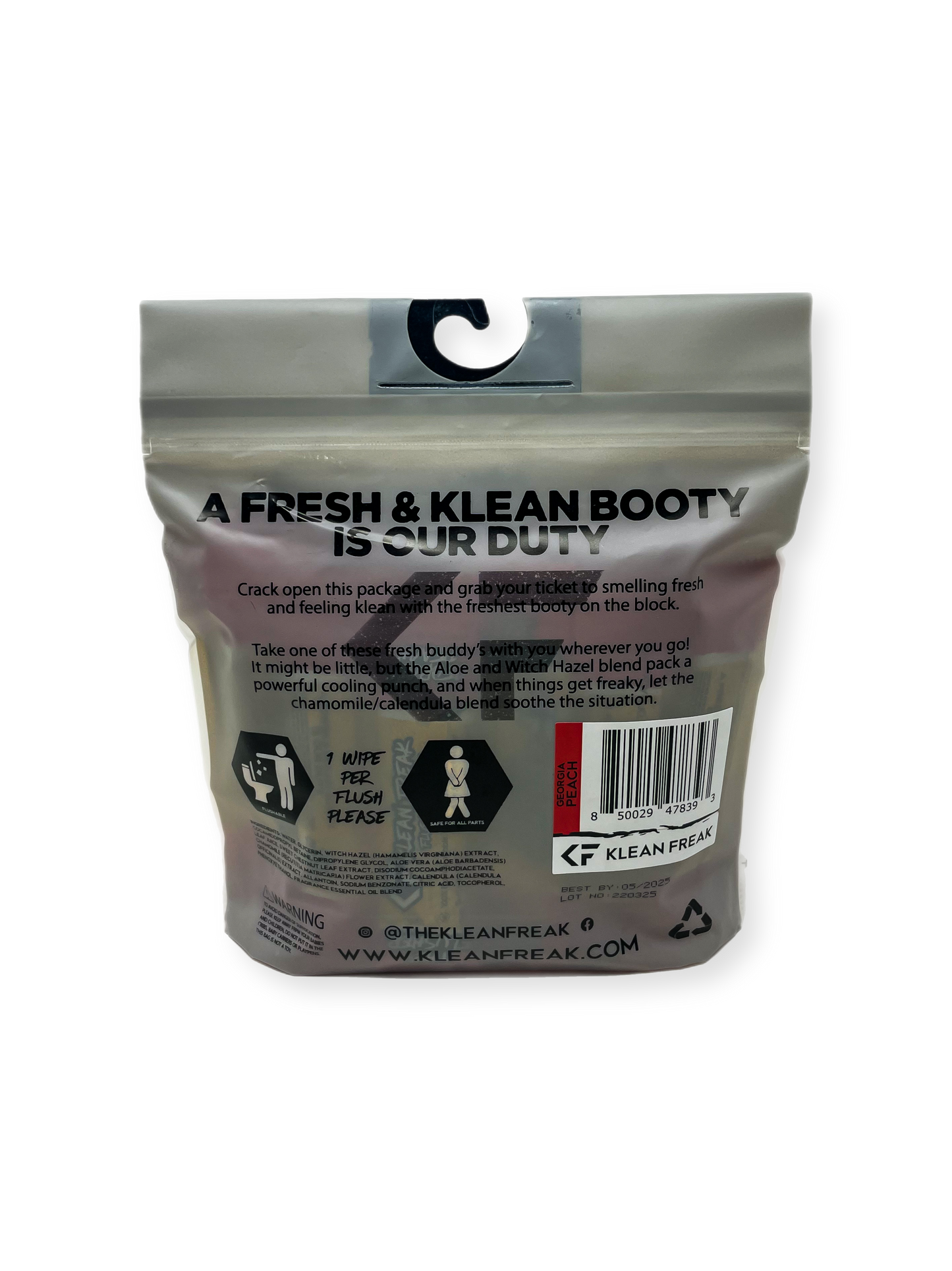 JustGoodKit, Klean Freak Flusher – Flushable Wipes for a Fresh and Klean You!