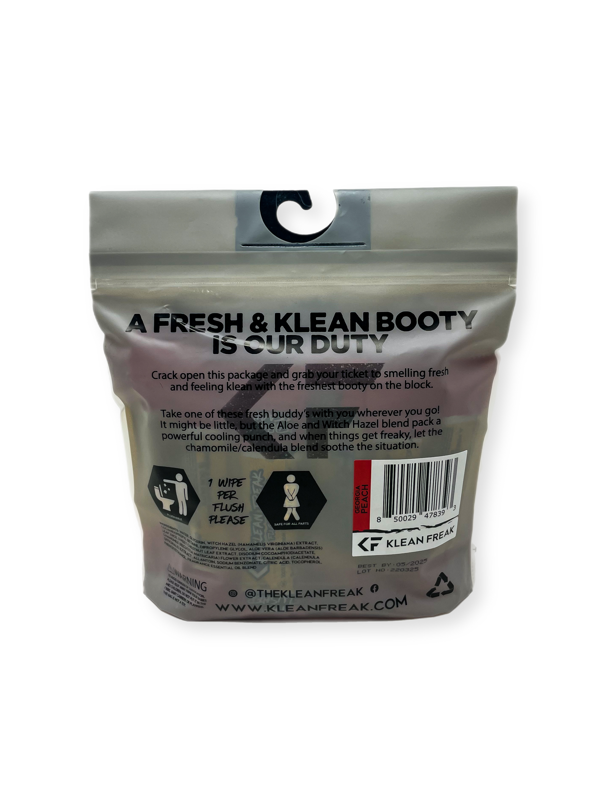 JustGoodKit, Klean Freak Flusher – Flushable Wipes for a Fresh and Klean You!