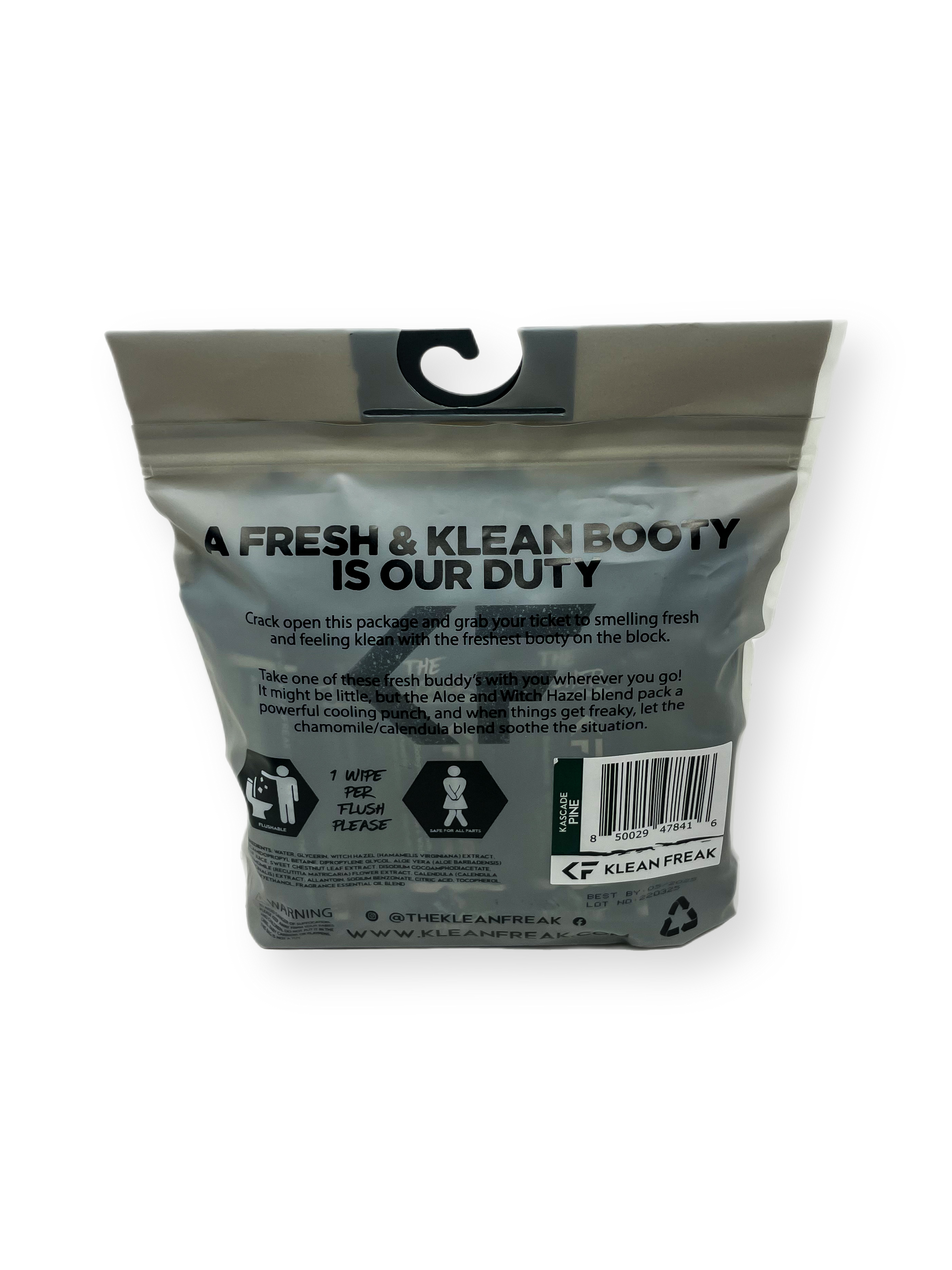 JustGoodKit, Klean Freak Flusher – Flushable Wipes for a Fresh and Klean You!