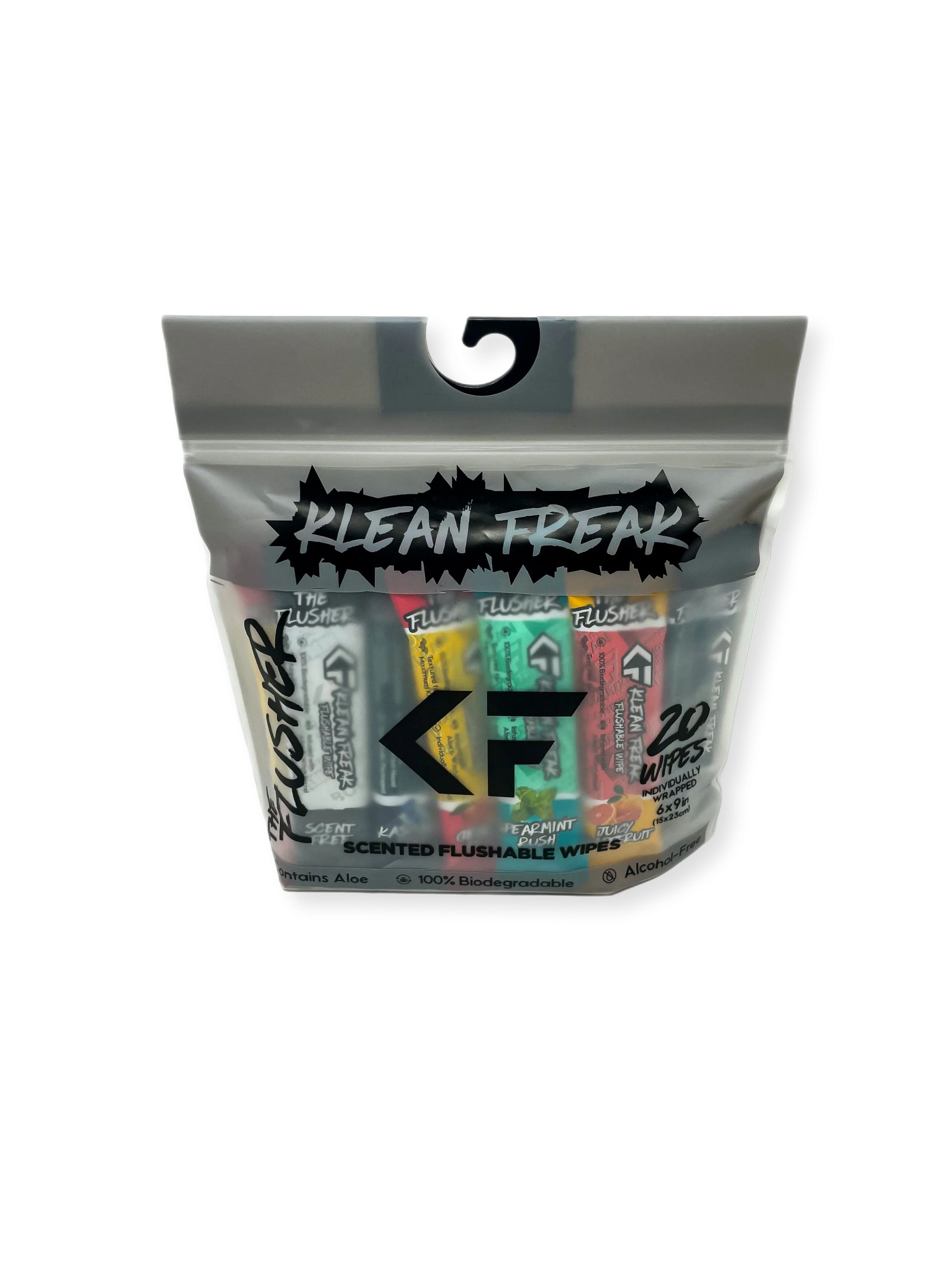 JustGoodKit, Klean Freak Flusher – Flushable Wipes for a Fresh and Klean You!