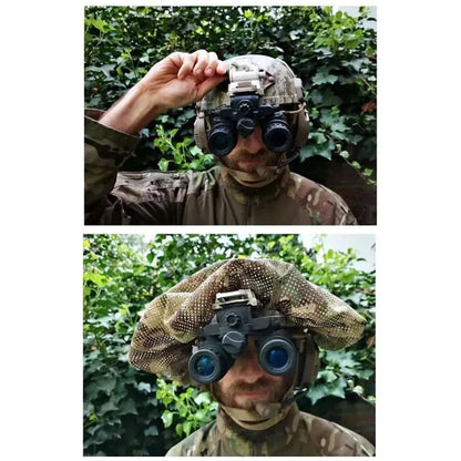 Agilite Mitznefet Helmet Mesh Cover providing enhanced camouflage and silhouette disruption.