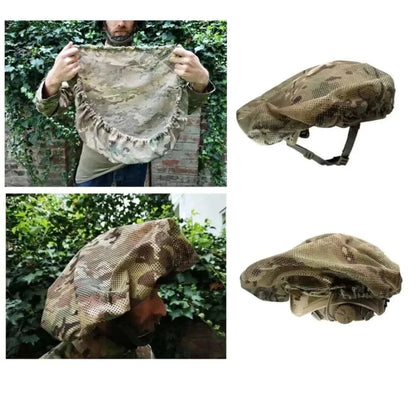 Agilite Mitznefet Helmet Mesh Cover for camouflage and helmet protection.
