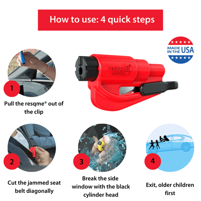 Car Escape Tool | Window Breaker & Seatbelt Cutter