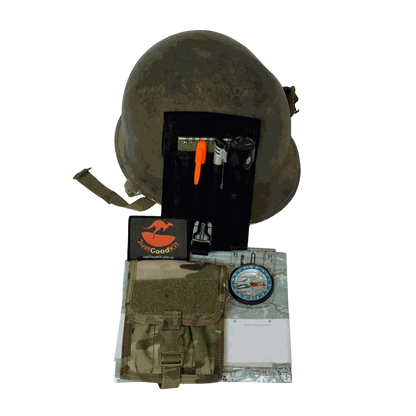 MOLLE compatible pen pouch with tactical gear and tools