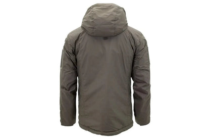 Carinthia MIG 4.0 Jacket with hood, rear view, showcasing durable outer shell.