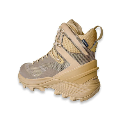 Merrell Tactical Rogue Hiker Mid GORE-TEX in Dark Coyote, high-performance tactical boot with rugged design and Gore-Tex for outdoor use.