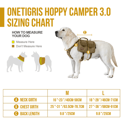 ONETIGRIS - HOPPY CAMPER Dog Pack 3.0