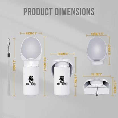 ONETIGRIS - Soft Dog Water Bottle