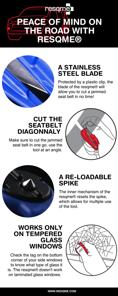 Car Escape Tool | Window Breaker & Seatbelt Cutter