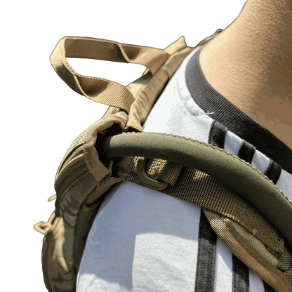 Hydration Backpack with insulated water hose and durable military-grade material for outdoor adventures.