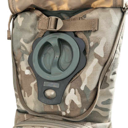 Hydration Backpack with Multicam Nylon Material and Insulated Bladder Sleeve