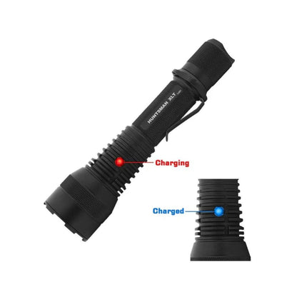 Powertac Huntsman-XLT Long-Range Tactical Flashlight – 1,200 Lumens, 1,000m Throw, 21700 Battery