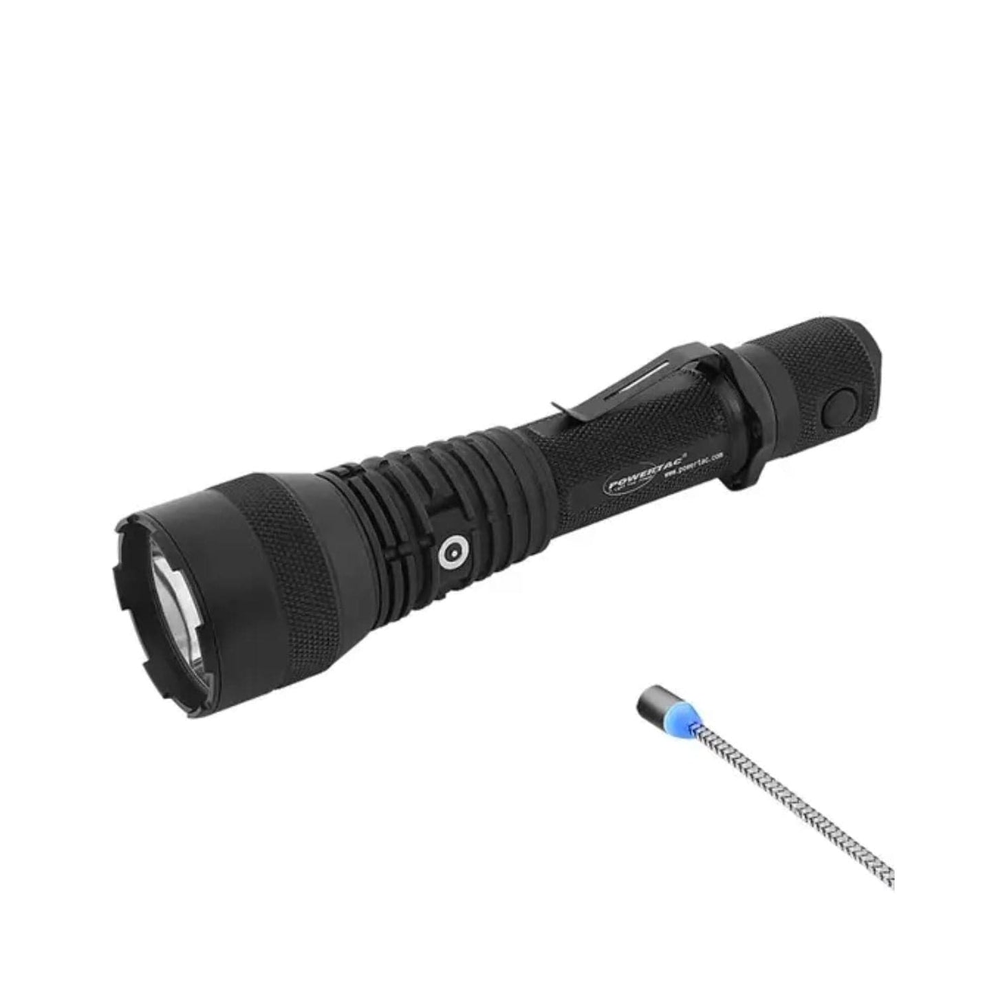 Powertac Huntsman-XLT Long-Range Tactical Flashlight – 1,200 Lumens, 1,000m Throw, 21700 Battery
