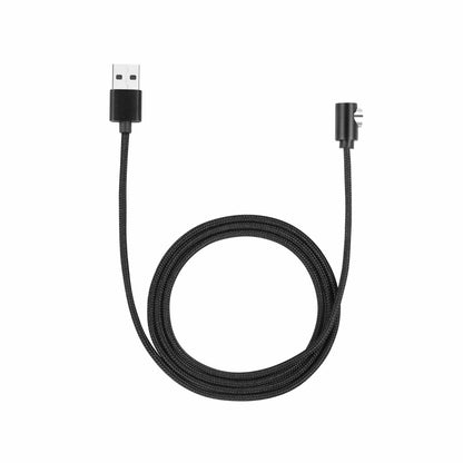 Black USB charging cable for Powertac M5 Gen3 flashlight.