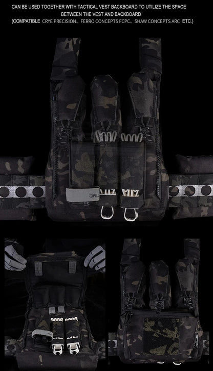 Tactical Cable Tie Holder Panel for Military and Law Enforcement