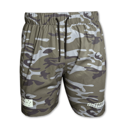 TacSource Active Train Shorts – Camo Tactical Performance Shorts