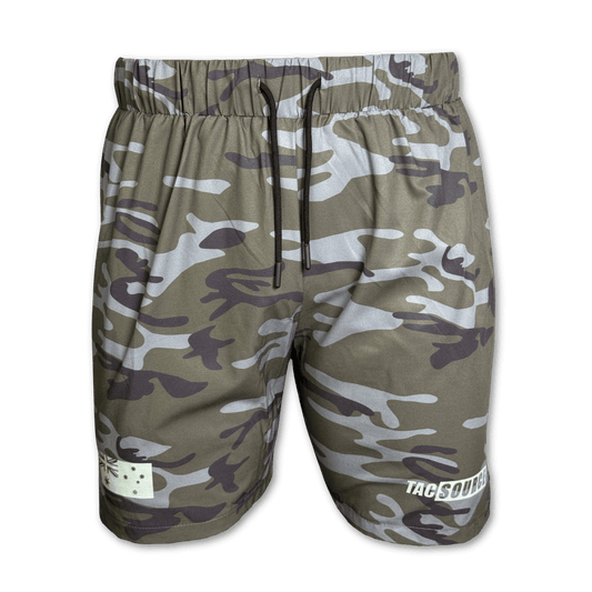 TacSource Active Train Shorts – Camo Tactical Performance Shorts