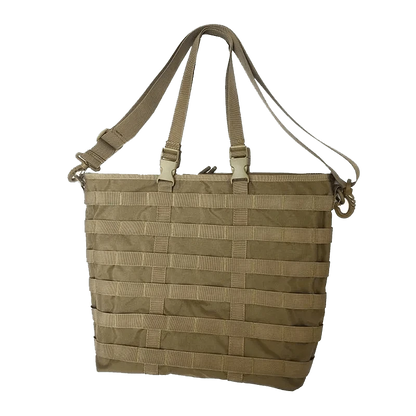 Unisex Tactical Handbag in durable 500D DuPont Cordura, featuring MOLLE system for customizable space, rugged unisex design, available in various tactical colors.