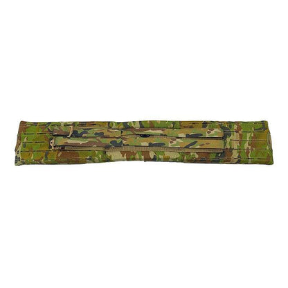ALICE Pack Waist Belt with camo design featuring laser-cut attachment points and dual adjustable buckles.