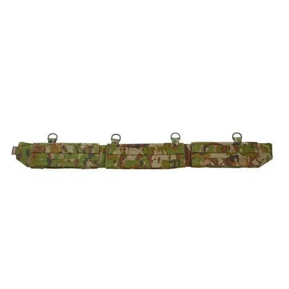 CQB Tactical Belt by Valhalla with MOLLE webbing and anti-slip pads for secure equipment carry.