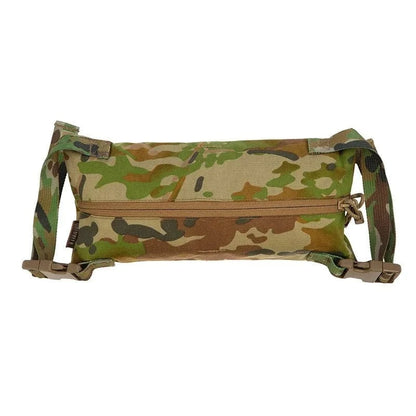 Camouflage Valhalla Frame Pouch for ALICE pack with strapping attachment.