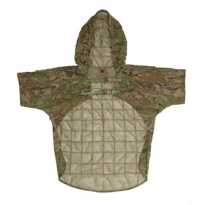 Lightweight VALHALLA Tactical Concealment Ghillie Suit with mesh construction and 550-cord grid for camouflage.