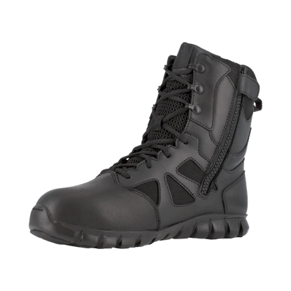 Reebok - Sublite Cushion Men's 8" Tactical Boot with Side Zipper - Black
