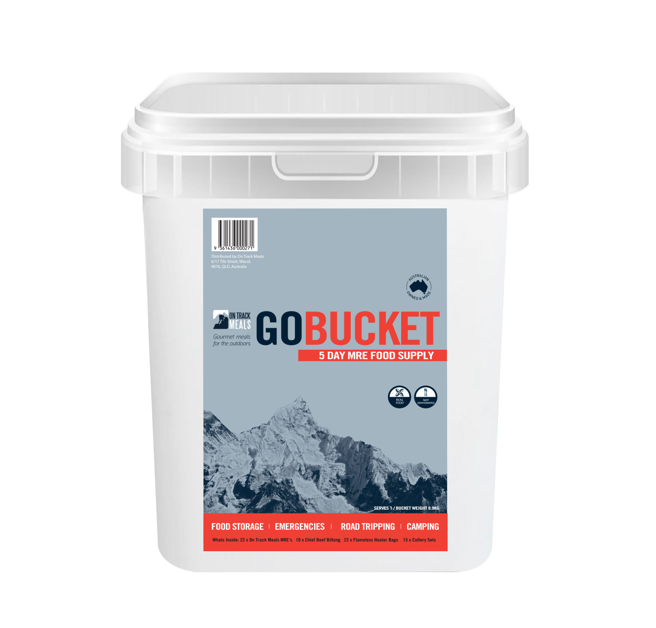 GoBucket – The Ultimate 5-Day Emergency & Adventure Food Supply Kit