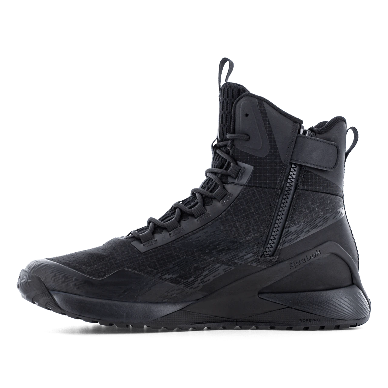 Reebok - Nano X1 Adventure Men's 6" Tactical Boot with Side Zipper - Black