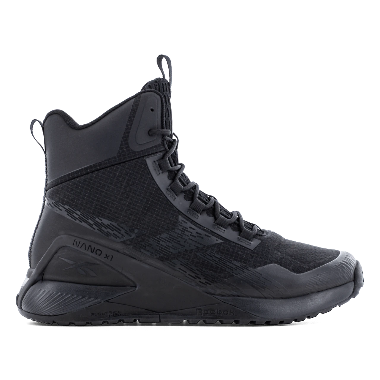 Reebok - Nano X1 Adventure Men's 6" Tactical Boot with Side Zipper - Black