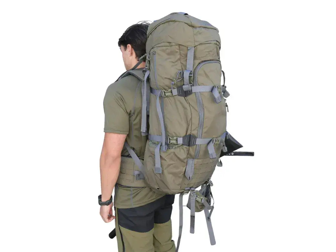 Manitoba Expedition 75L+ Carbon Frame Pack (Olive)