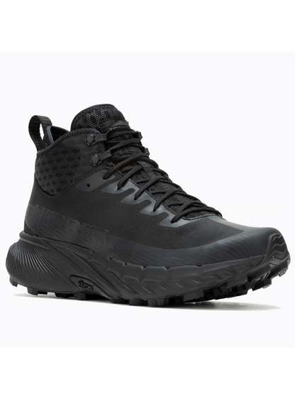 Merrell Tactical Agility Peak 5 GTX black boot with rugged design and Vibram MegaGrip outsole.