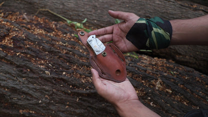 Damascus Steel Folding Knife