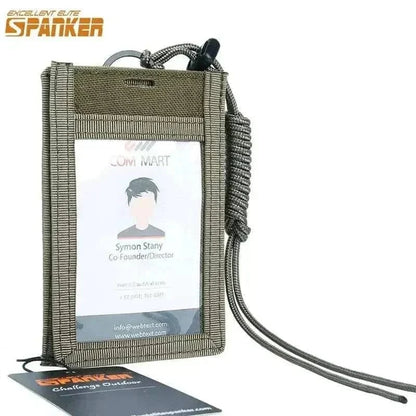 ID Card Holder made of 500D Cordura Nylon with front ID slot and triple card holder.