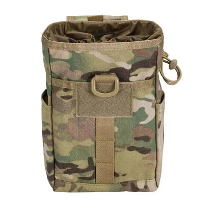 Folding Dump Drop Pouch made of CORDURA nylon, MOLLE compatible, camo design.