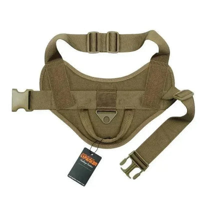 Tactical Dog Vest for K9 training in 500D Nylon, quick-release, easy to clean.