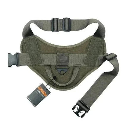 Tactical dog vest made of 500D nylon with quick release and easy to clean design.