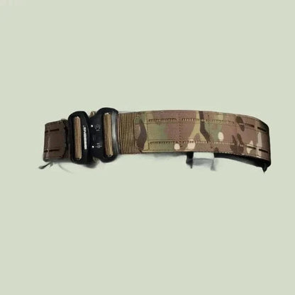 Tactical belt with MOLLE, nylon material, metal buckle, multicam color.