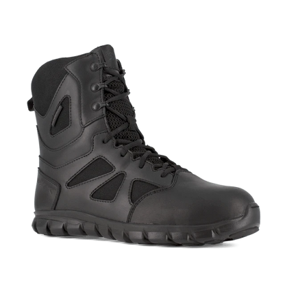 Reebok - Sublite Cushion Men's 8" Tactical Boot with Side Zipper - Black