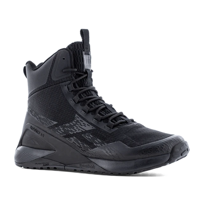 Reebok - Nano X1 Adventure Men's 6" Tactical Boot with Side Zipper - Black