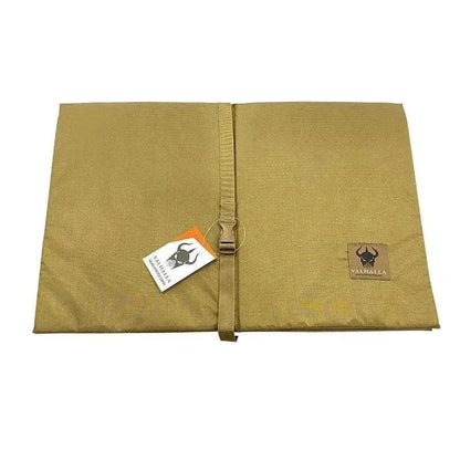 Sleeping Mat by Valhalla in Australian Compatible Camouflage, folded with strap.
