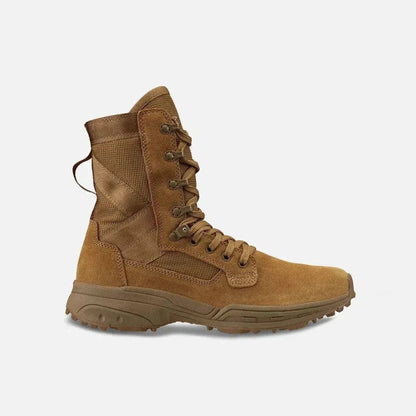 NFS Tactical Boot in brown suede and nylon, designed for speed, comfort, and durability in diverse environments.