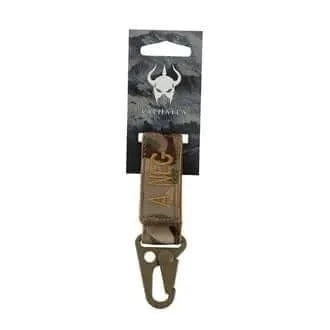 Blood Group Keychain with Snaphook by Valhalla for emergency identification.