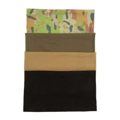 Face Wrap by Valhalla in various colors: Black, Coyote Brown, Olive Drab, MultiCam.